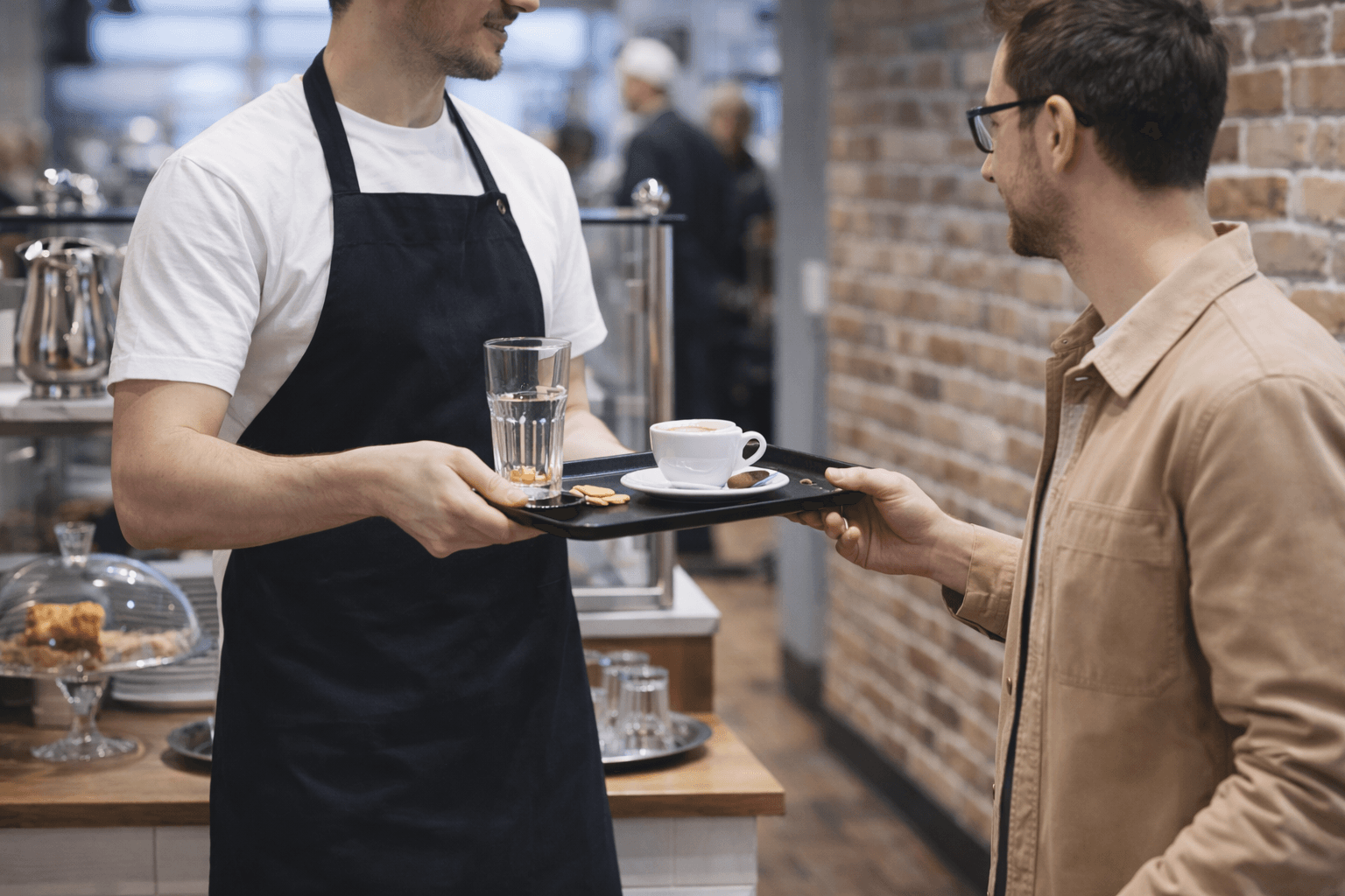 Kellnerin im Restaurant — Minijob in der Gastronomie