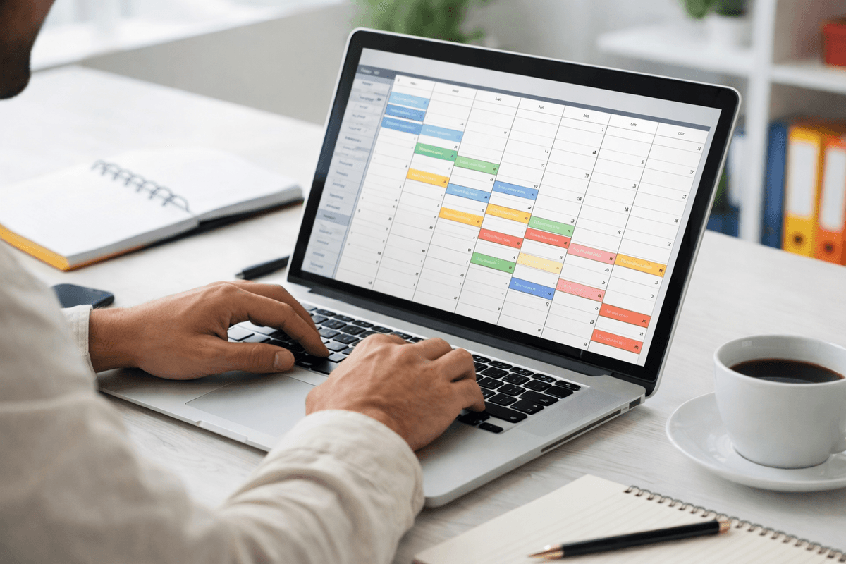 Dienstplan online erstellen - Wochenplaner mit Drag & Drop in Shiftdesk
